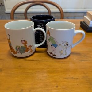 Disney Character Ceramic Mugs Set